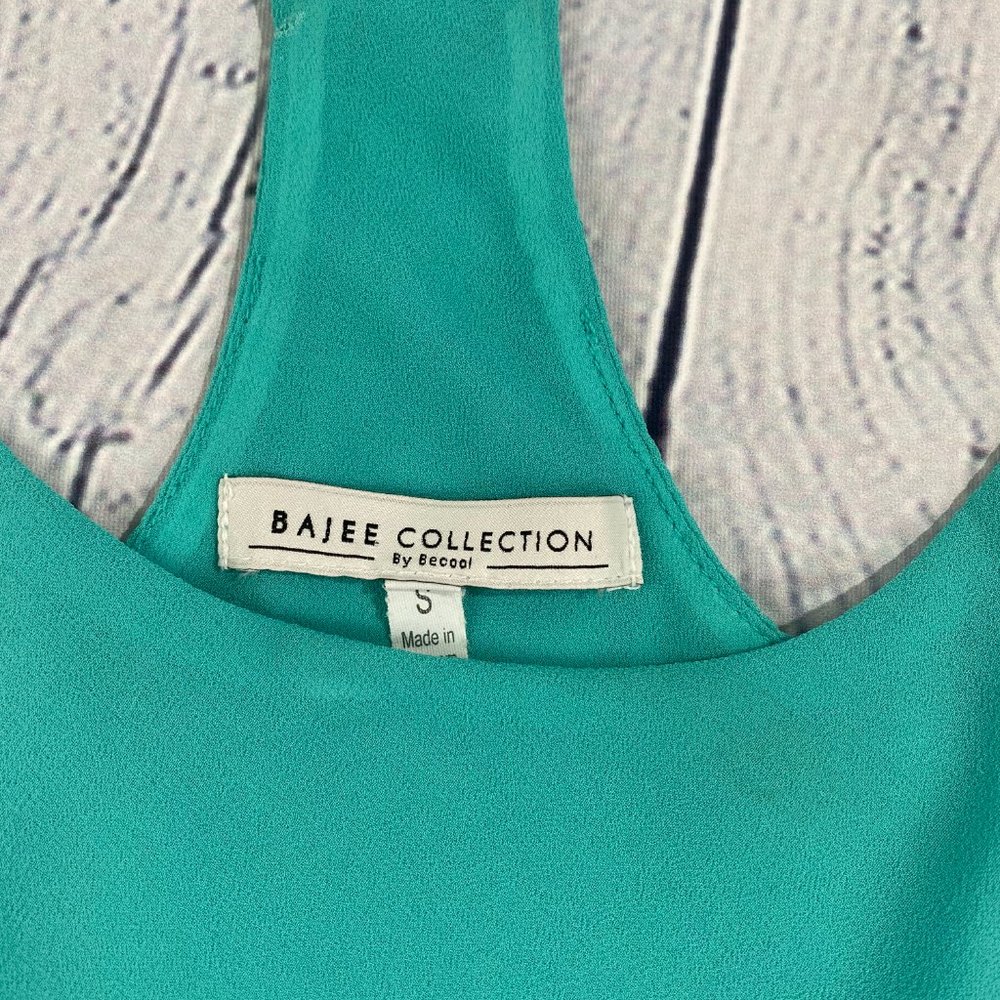 Bajee Collection by Becool Green Chiffon Top Tank - Picture 7 of 8